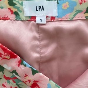 LPA Floral Print Maxi Skirt